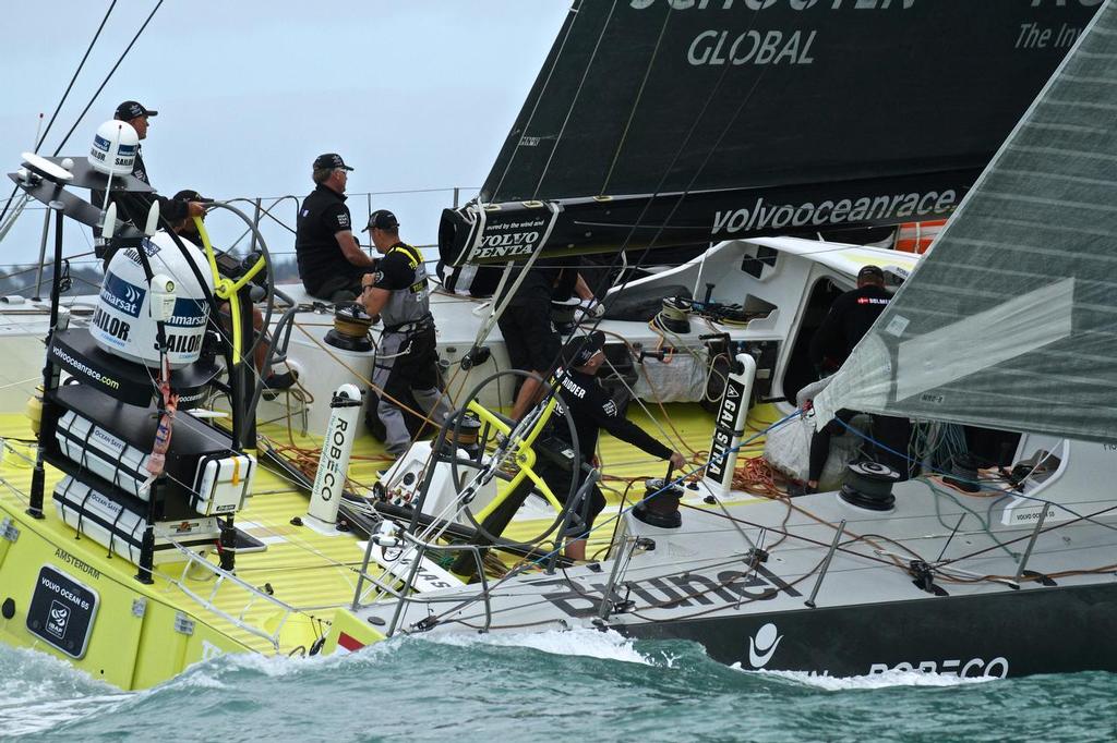 Team Brunel start of Leg 5 Volvo Ocean Race © Richard Gladwell www.photosport.co.nz